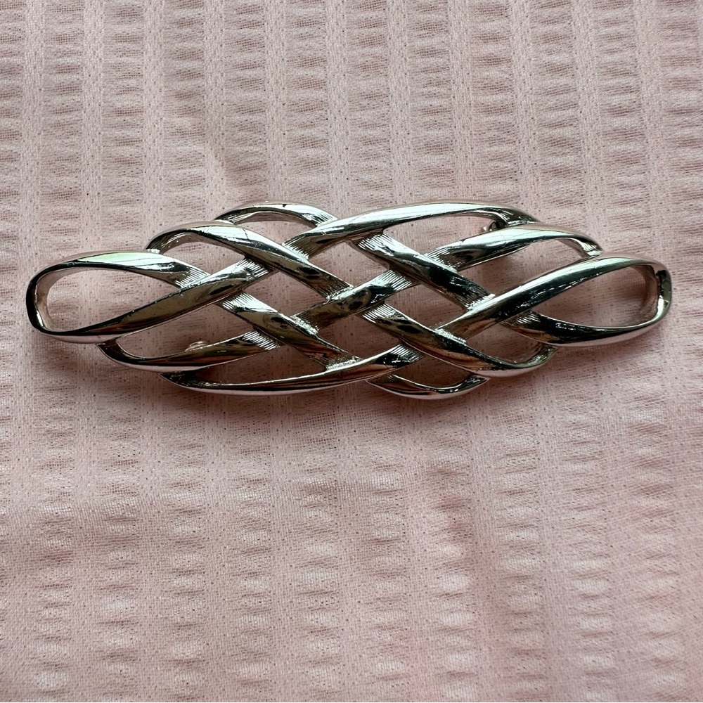 Decorative Silver Monet Pin/Brooch